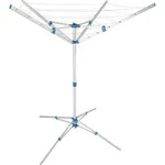 tectake&reg; Mobile W&auml;schespinne aus Aluminium wetterfest 102 x 102 x 160 cm - Grau