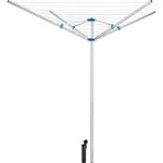 tectake&reg; W&auml;schespinne aus Aluminium wetterfest 150 x 150 x 196 cm - Grau