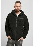 Brandit Teddyfleece Outdoorjacke mit Kapuze Gr&ouml;&szlig;e 7XL Farbe Schwarz - Schwarz - 7XL