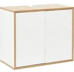 FACKELMANN Waschbeckenunterschrank FINN / Badschrank mit Push-to-Open / Ma&szlig;e (B x H