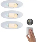Paulmann LED Einbauleuchte Calla 3er-Set schwenkbar - Wei&szlig;