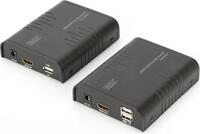 Digitus HDMI KVM IP Extender Set, Sender und Empf&auml;nger, Kabelgebunden, 80 m, Cat5,