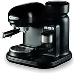 Ariete MODERNA Siebtr&auml;ger-Espressomaschine mit Mahlwerk schwarz - Schwarz
