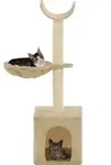 vidaXL Katzen-Kratzbaum mit Sisal-Kratzs&auml;ulen 105 cm Beige - Beige