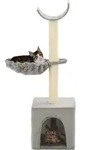 vidaXL Katzen-Kratzbaum mit Sisal-Kratzs&auml;ulen 105 cm Grau - Grau
