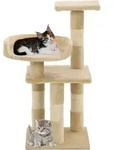 vidaXL Katzen-Kratzbaum mit Sisal-Kratzs&auml;ulen 65 cm Beige - Beige