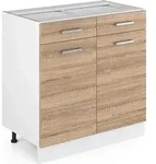 K&uuml;chenunterschrank Vicco R-Line Sonoma 80 cm ohne Arbeitsplatte, Model 29726 -