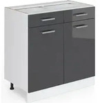 K&uuml;chenunterschrank Vicco R-Line Anthrazit Hochglanz 80 cm ohne Arbeitsplatte,...