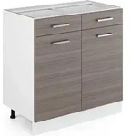 K&uuml;chenunterschrank Vicco R-Line Edelgrau 80 cm ohne Arbeitsplatte, Model 29724...