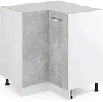 Eckunterschrank Vicco R-Line Beton 75.6 cm ohne Arbeitsplatte, Model 30244 -
