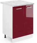 K&uuml;chenunterschrank Vicco R-Line Rot Hochglanz 60 cm , AP Marmor, Model 30474 -