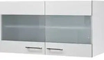 Flex Well H&auml;ngeschrank mit Glast&uuml;r Varo BxTxH 100 x 32 x 54,8 cm wei&szlig; matt...