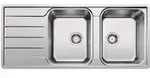 Blanco Lemis 8 S-if - 2 Becken + Abtropfbrett - 1160 x 500 - Siphon - Manuelle