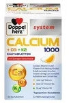 Doppelherz Calcium 1000+D3+K2 system, 60 St. Tabletten