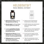 Maca Komplex mit Tribulus, Cordyceps, Giseng, Safran & Bockshornklee -...