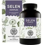 Nature Love&reg; Selen Komplex Vegan | 365 Kapseln | 200&mu;g Selen je Kapsel | 3-fach