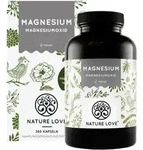 Nature Love&reg; Magnesiumoxid | 365 Kapseln | Jahresvorrat | h&ouml;her konzentriert...