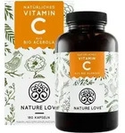 Nature Love&reg; Nat&uuml;rliches Vitamin C aus Acerola Extrakt | 180 Kapseln | ohne