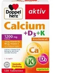 Doppelherz Calcium + D3 + K, 120 St TAB