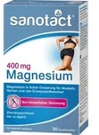 sanotact Magnesium 400 (30 Kautabletten) - Magnesium hochdosiert f&uuml;r Muskeln &