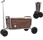 Beachtrekker LiFe faltbarer Bollerwagen + Feststellbremse, klappbarer Handwagen mit