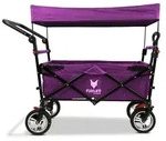 FUXLIFE by FUXTEC Bollerwagen faltbar FX-CT700 Purpur klappbarer Handwagen f&uuml;r