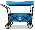 FUXLIFE by FUXTEC Bollerwagen faltbar FX-CT700 T&uuml;rkis klappbarer Handwagen f&uuml;r