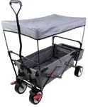 FUXLIFE by FUXTEC Bollerwagen FX-CT350 Grau | faltbarer Handwagen f&uuml;r Kinder &