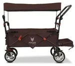 FUXLIFE by FUXTEC Bollerwagen FX-CT800 Komfort faltbar - Braun | Transportwagen...