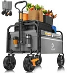 KESSER&reg; Bollerwagen faltbar Handwagen Transportkarre max. 150kg Tragkraft &...