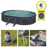 Gre KIT610GF, 20893 l, Gerahmter Pool, Kind, Leiter, Schwarz