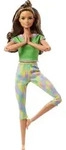 Barbie Made to Move Puppe (br&uuml;nett) im gr&uuml;nen Yoga Outfit