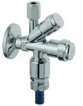 Grohe Eggemann WAS-Kombieckventil DN 15 mit Bel&uuml;fter chrom - 41082000 - Silber