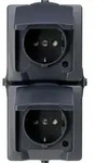 Kopp Nautic anthrazit Feuchtraum IP44 Aufputz Schalter Steckdosen Taster