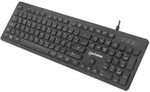 MANHATTAN Ultraflache USB-Gaming-Tastatur mit LEDs - Schwarz