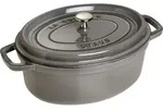 Staub Cocotte, Grau, Eisenguss, 27 cm, 5 kg - Grau