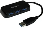 StarTech.com 4 Port USB 3.0 SuperSpeed Mini Hub -5Gbps - Schwarz, USB 3.2 Gen 1...