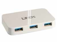 Lindy 4 Port USB 3.0 Hub Basic - Hub - 4 x SuperSpeed USB 3.0