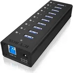 ICY BOX IB-AC6110 10-Port USB 3.0 Hub - Schwarz
