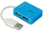 LogiLink USB 2.0 4-Port Hub, 480 Mbit/s, Blau, Windows 98SE/ME/200/XP/Vista/2003/7,