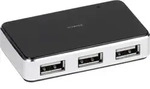 ViVancoTMIT USBHUB4PWR, USB 2.0, USB 2.0, 4800 Mbit/s, Schwarz, AC, USB, 110 - 240 V