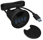 ICY BOX IB-HUB1403, 4 Port USB 3.2 Gen 1 Type-A Tisch-Hub, USB 3.2 Gen 1 (3.1 Gen 1)