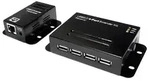 LogiLink UA0252, USB 2.0, USB 2.0, 480 Mbit/s, Schwarz, Metall, 50 m - Schwarz