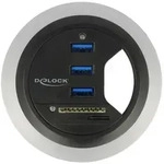 Tisch-Hub 3 Port USB 3.0 (+ 2 Slot SD Card Reader) - Schwarz