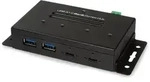 LogiLink USB 3.2 Gen2 Hub 4-Port Metall schwarz - Schwarz