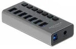 DeLOCK Externer USB 5 Gbps Hub mit 7 Ports + Schalter, USB 3.2 Gen 1 (3.1 Gen 1)