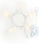Konstsmide LED Lichterkette, 10 Lampen, LED, Warmwei&szlig;, Drinnen, Wei&szlig;,...