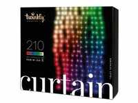 Twinkly Lichtervorhang Curtain 210 LED Warmweiss und Multicolor Outdoor 1 x 2,1m