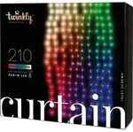 Twinkly Curtain, Wi-Fi/Bluetooth, Schwarz, LED, Warmwei&szlig;, 30000 h, klar - Schwarz