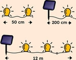 esotec Solar Lichterkette mit 20 Lampions mit Akku f&uuml;r au&szlig;en wetterfest 102184 -